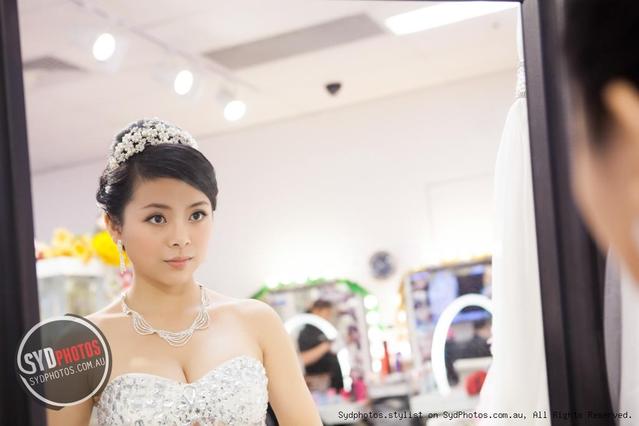 【SYDPHOTOS】拍摄婚纱照前的化妆室
