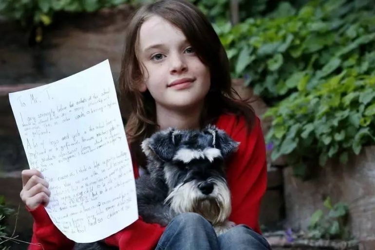 澳洲10岁小女孩写信“挑战”学校权威：小学生也可以谈恋爱，我要男朋友！校长竟然这样答复……